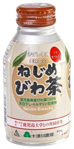 十津川農場 ねじめびわ茶 290ml ボトル缶 24本入 お茶 茶飲料 健康常用茶 鹿児島県産 独自製法 純国産 ノンカフェイン