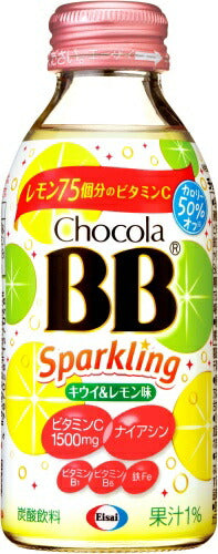 エーザイ チョコラBB スパ－クリング キウイ&レモン味 140ml 瓶 24本入