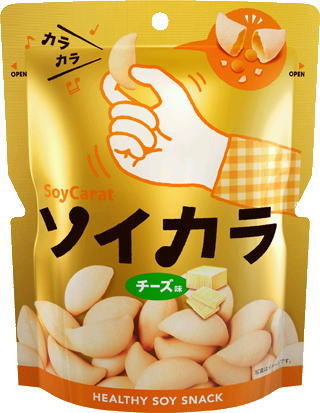 大塚製薬 ソイカラ チーズ味 27g 18袋入 〔栄養食品 ノンフライ ヘルシー 大豆スナック SoyCarat　お菓子　バランス栄養食　KARAがCM〕
