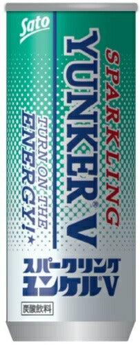 佐藤製薬 ユンケル スパークリング ユンケルV 250ml 缶 60本 (30本入×2 まとめ買い) エナジードリンク 強炭酸