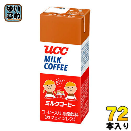 UCC  ミルクコーヒー 200ml 紙パック 72本 (24本入×3 まとめ買い) 〔コーヒー〕
