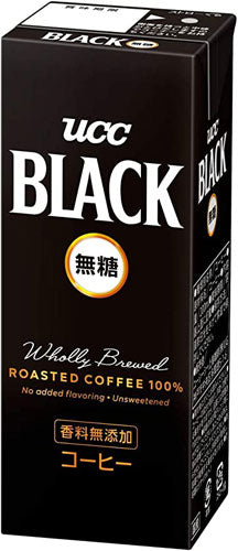 UCC ブラック無糖 200ml 紙パック 24本入 ブラックコーヒー 珈琲 無糖 〔コーヒー〕
