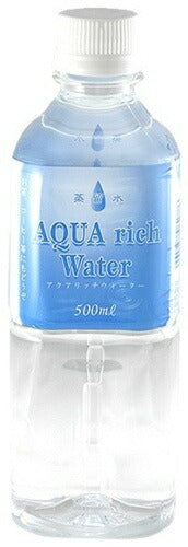 アクアリッチウォーター 国産蒸留水 500ml ペットボトル 48本 (24本入×2 まとめ買い) 蒸留水 水 軟水 ウォーター 純水 国産 〔ミネラルウォーター〕