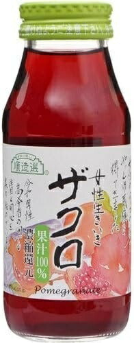 マルカイ 順造選 ザクロ 180ml 瓶 40本 (20本入×2 まとめ買い) ザクロジュース 女性生きいき