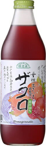 マルカイ 順造選 ザクロ 1000ml 瓶 6本入 ザクロジュース 女性生きいき