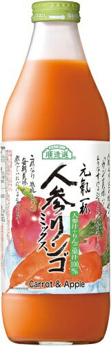 マルカイ 順造選 人参リンゴミックス 1000ml 瓶 6本入 ミックスジュース