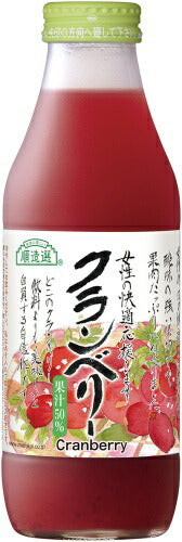 マルカイ 順造選 クランベリー 500ml 瓶 12本入 果汁飲料