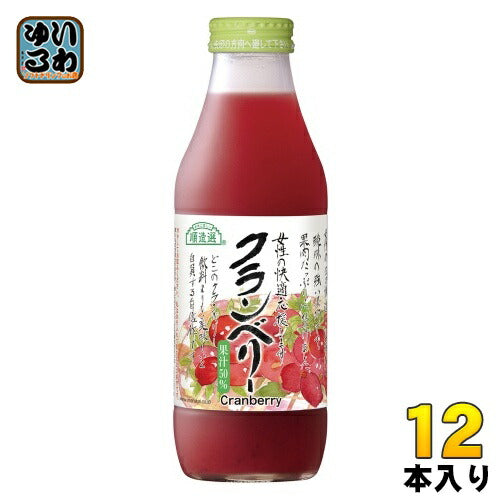 マルカイ 順造選 クランベリー 500ml 瓶 12本入 果汁飲料