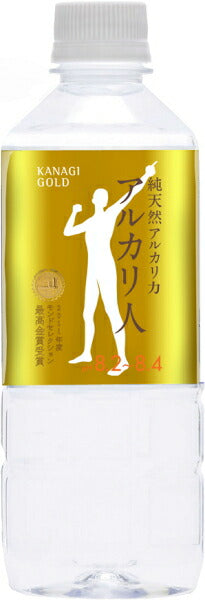 ケイ・エフ・ジー 純天然アルカリ力 アルカリ人 500ml ペットボトル 24本入 天然水 アルカリイオン水 金城の華 軟水 島根県産