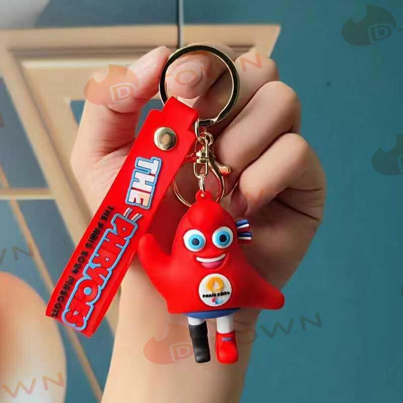 2個セット キーホルダー フリージュ オリンピックオリンピックグッズ パリ マスコット かわいい 金属 PVC 安全 オシャレ カバン 装飾 プレゼント 運動会 s116
