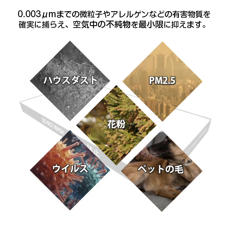 SHARP 空気清浄機 対応 集塵 脱臭 フィルター 2枚セット シャープ 互換 交換 花粉対策 HEPA ホコリ 集じん 静電気吸着 タバコ 消臭 抗菌 プラズマクラスター
