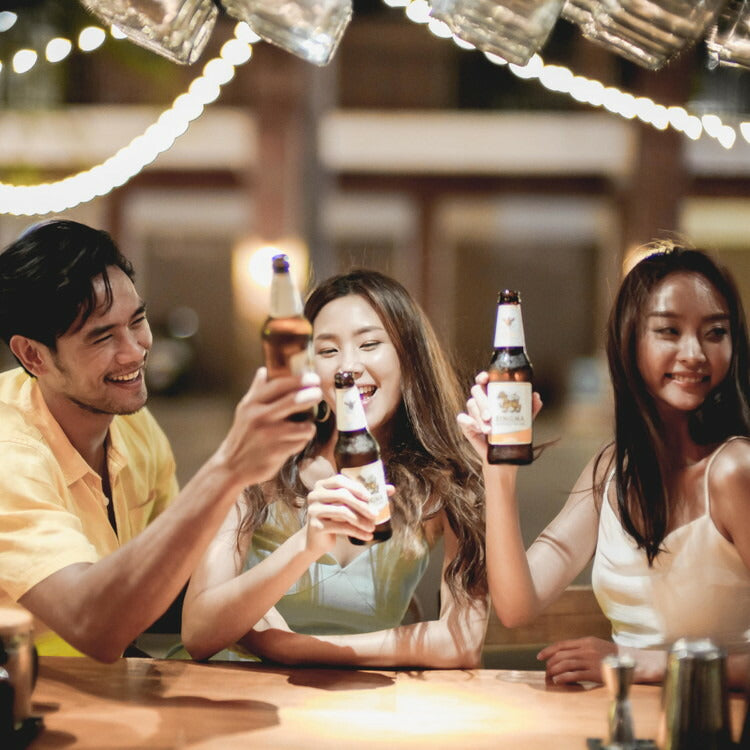 シンハー 瓶 330ml ラッピング付 SINGHA ビール 輸入ビール 1本【送料無料】