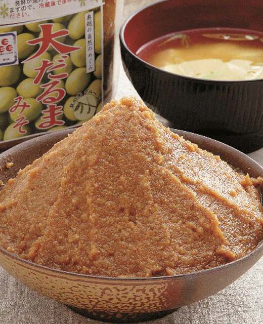 福井県ふるさとの味 大だるま大豆 大だるまみそ（つぶみそ） 800g×3袋セット