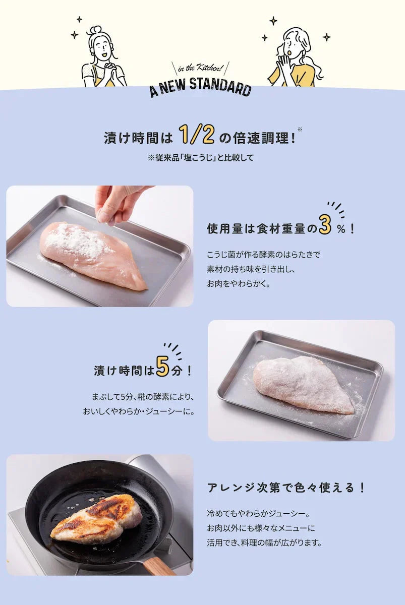 マルコメ 塩糀パウダー 100g 4袋 セット