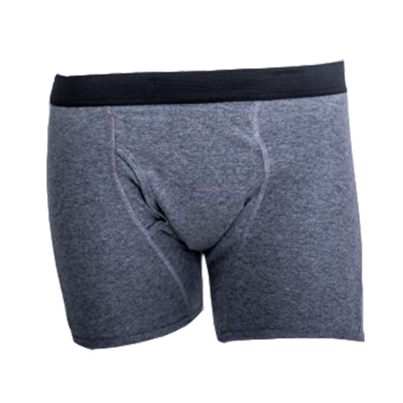 失禁パンツ グレー2XL1枚 男 メンズ 尿漏れ パンツ 漏れない 介護 ボクサー トランクス ショーツ 高齢者 シニア 中失禁 重失禁 200cc 大容量 吸収 コットン 綿 通気性
