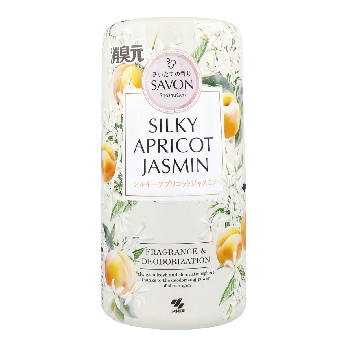 小林製薬 消臭元 SAVON サボン 室内・トイレ用 シルキーアプリコットジャスミン 400mL X4個