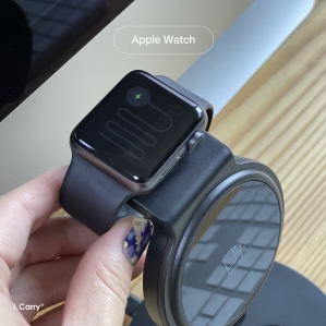(ブラック)急速 ワイヤレス充電器 折りたたみ式 iPhone 充電器 Apple Watch 6 5 4 3 2 1 バージョンにより対応 AirPods iPhone13 iPhone12 Pro max 12 mini iPhone SE3 XR 11 8 Galaxy 充電器 Qi アップルウォッチ エアポッズ   BAT184