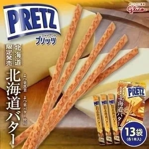 ジャイアントプリッツ 北海道バター【13袋入(各1本入)×1箱】グリコ お土産
