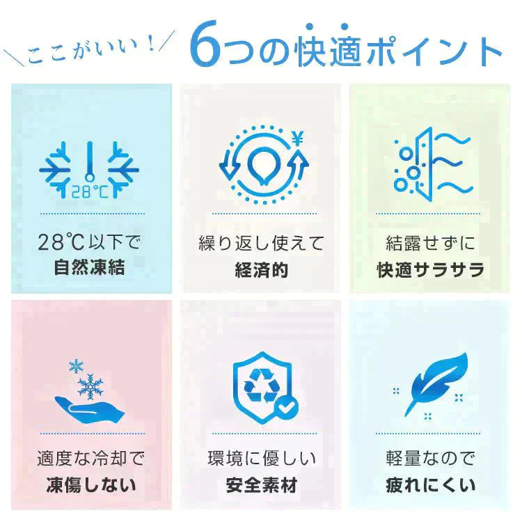 【送料無料】 爽快リング 「28℃蓄光グリーンL＆Mサイズ2個セット」 ネック リング クーラー PCM冷感 冷却 熱中症対策 ny630-28ml-tigr