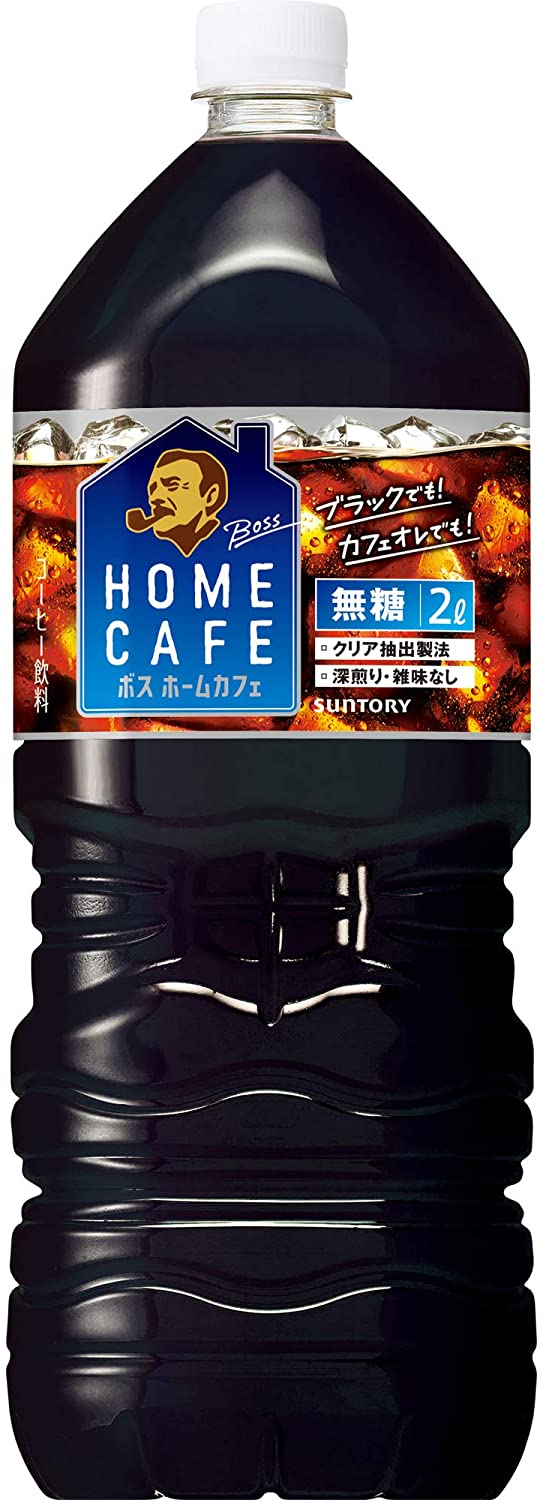 【送料無料】サントリー ボス ホームカフェ 無糖 2000ml 2L×12本