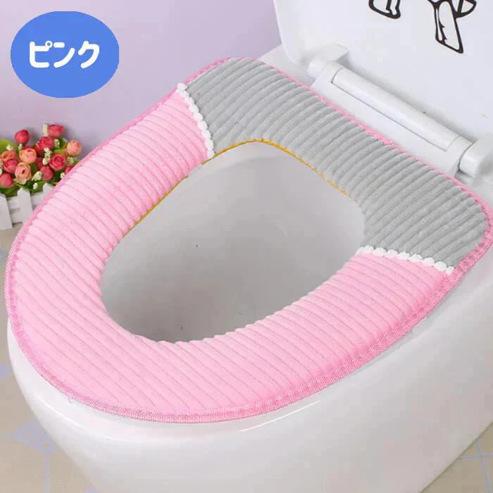 【ピンク】【予約商品・発送時期は商品説明に記載】便座カバー 便座シート トイレ トイレカバー シートカバー 便座 カバー シート 厚手 トイレマット おしゃれ ふわふわ ずれない トイレ 洗浄暖房型 洗浄暖房用 o型 u型 貼る 洗える トイレ用品 トイレグッズ 送料無料 ギフト プレゼント