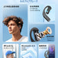 【携帯2台同時接続】ワイヤレスイヤホン 片耳 bluetooth5.5 左右耳兼用 180度回転 耳掛け式 ブルートゥースイヤホン 耳を塞がない オープン式 快適 iPhone/Android適用 ハンズフリー s134B(グレー)