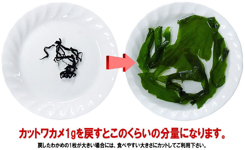 【3人シェア買いでお得】若布 カットわかめ 40g×2袋 国産 乾燥 お試しセット 送料無料