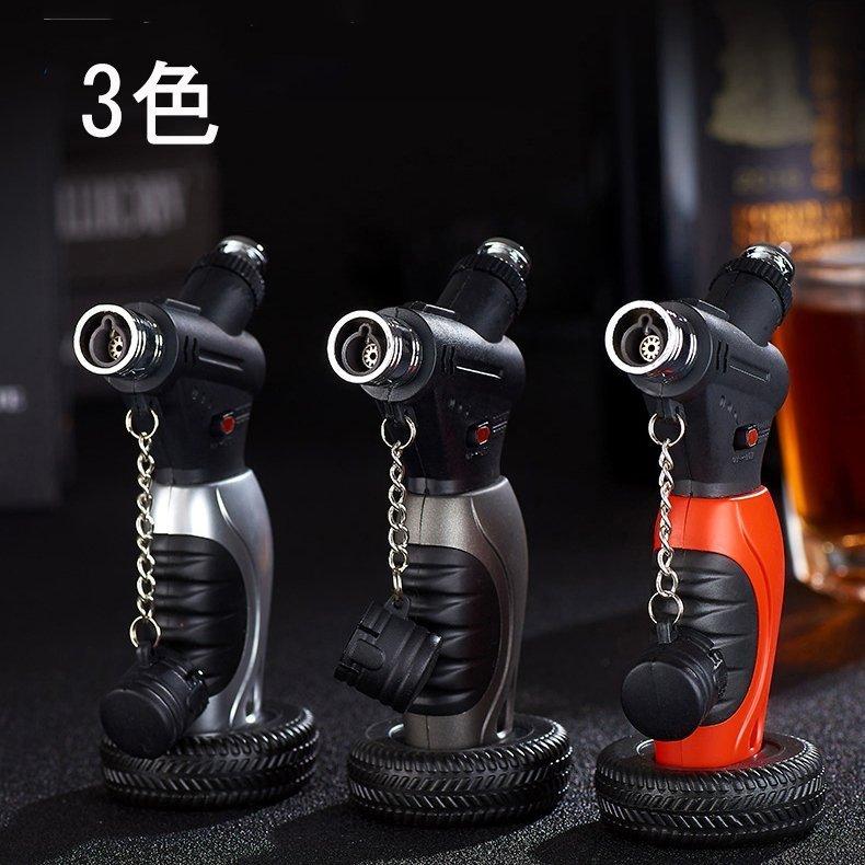 当日発送 ライター 葉巻ライター 直噴ターボライター ガス 注入式 ジェットライター 防風 充填式 ろうそくアウトドアトーチ ライター キャンプ 火起こし w224A(シルバー)