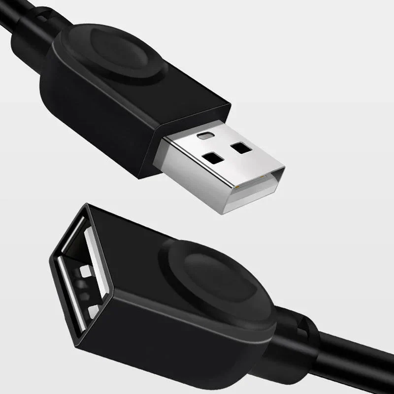 USB延長ケーブル 1m USB2.0 延長コード1メートル USBオスtoメス 充電 データ転送 パソコン テレビ USBハブ カードリーダー ディスクドライバー 対応