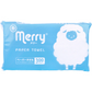 ペーパータオル 新橋製紙 merry メリー 再生紙100％ 300枚入り X20パック