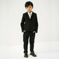 男の子 スーツ フォーマル 子供服 140cm フォーマル スーツ 入学式 子供服 男 ジェネレーター カノコ スーツ(上下セット)ブラック 男の子 卒園式 男児 キッズ