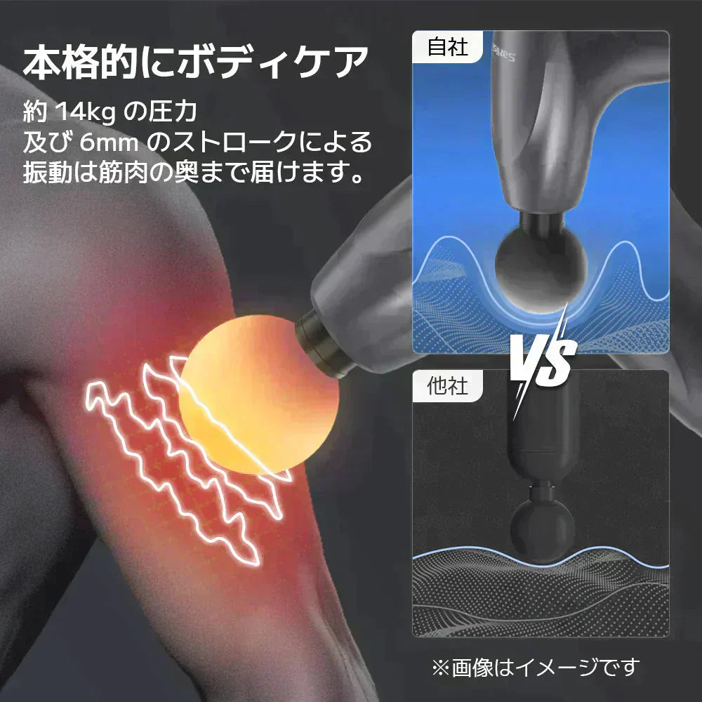 メーカー1年保証 ハンディマッサージャー 静音設計 マッサージ 耐圧力 癒し マッサージ機 持ち運び便利 筋肉痛 リラクゼーション 背中ほぐし 実用的 リラックス SAMD02GY