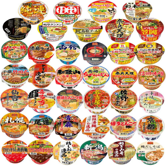 にぎわい広場  ご当地カップ麺 繁盛店ラーメン 凄麺 彩未 純連 桂花  CoCo壱番屋 リンガハット 長崎ちゃんぽん など鉄板36個セット