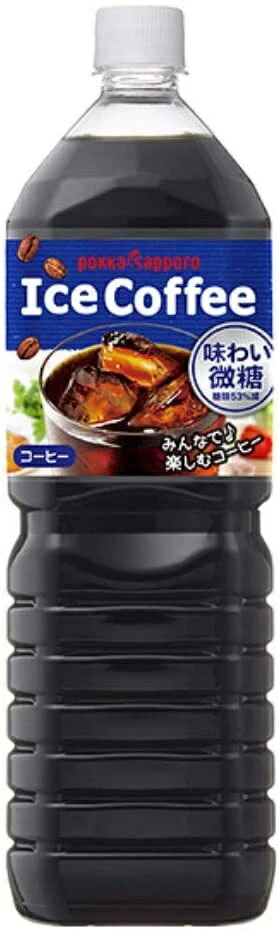 【送料無料】ポッカサッポロ アイスコーヒー 味わい微糖 1.5L 1500ml×16本