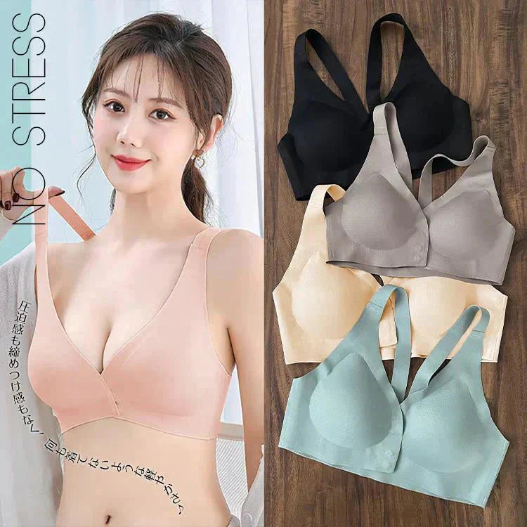 ナイトブラ 「Mサイズ・ブラック」 ブラ ノンワイヤー空気のような着け心地 単品 リラックスブラ 24時間使える レディース 谷間 美胸 効果 運動 パッド取り外し