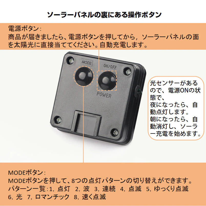 イルミネーション カラフル 屋外用 100球 12m ソーラー充電式 LEDイルミネーション クリスマス 防雨 庭 公園 店舗 道路 誕生日 結婚記念日パーティー led電飾 カラフル