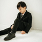 入学式 男の子 スーツ フォーマル 子供服 130cm 入学式 ダブルフェイススーツ (ブラック)上下組 子供 ジェネレーター 上下set generator 子供服 男 男の子