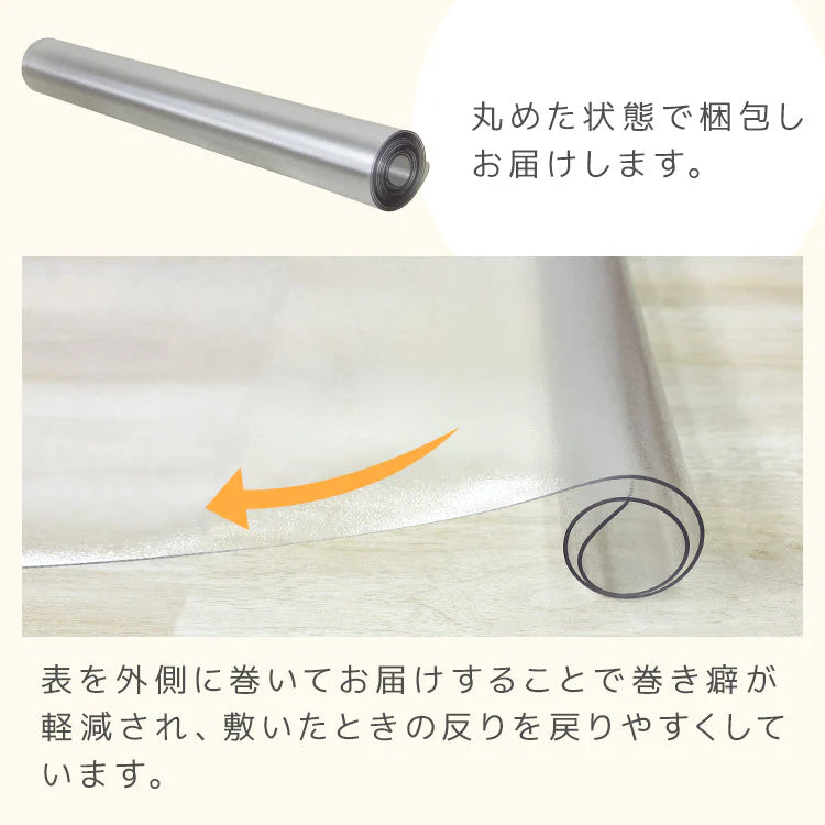 キッチンマット 透明 180cm 拭ける 透明キッチンマット 洗える おしゃれ 長い 北欧 45×180cm クリア 防水 撥水 PVC キッチン マット クリアマット 1.5mm 透明マット 保護シート 台所 カット可能 傷 キズ 凹み防止 床暖房対応