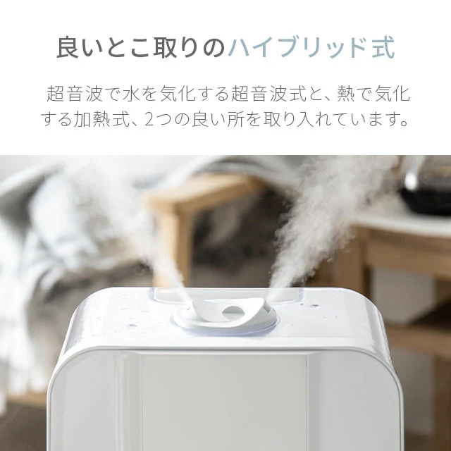 （ダークウッド） ハイブリッド加湿器【1年保証】