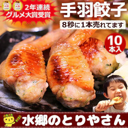 8秒に1本売れてる！手羽先餃子10本セット