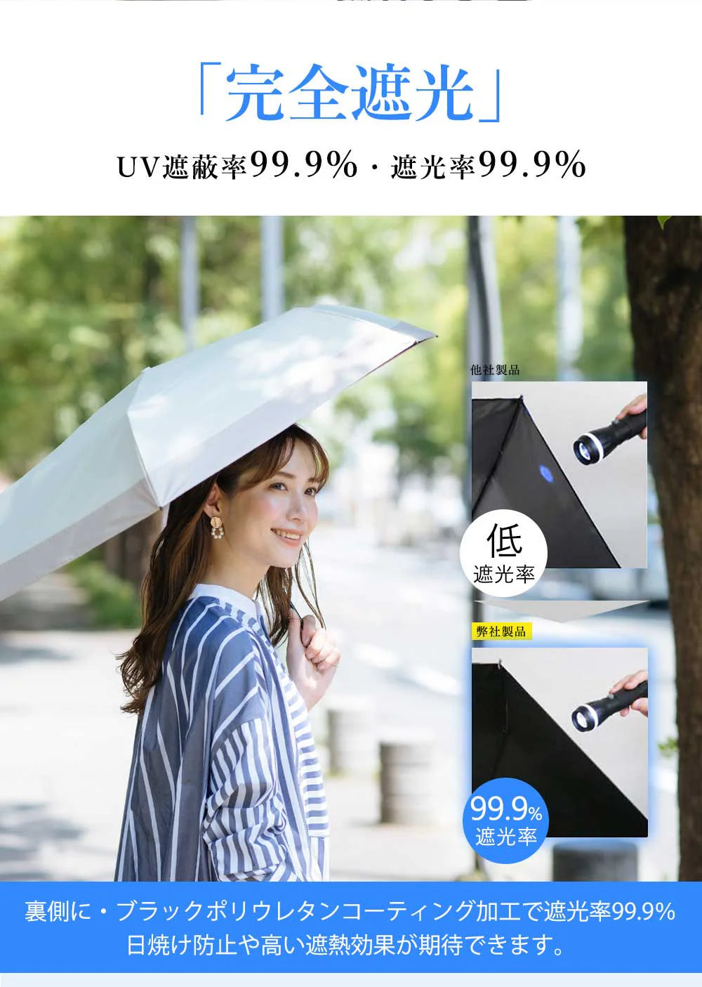 【2025新品★早割価格】＼オフ×ブラック／カラビナ付き 6本骨 固い 日傘 超軽量 完全遮光 折りたたみ傘 軽い コンパクト 紫外線遮断 UVカット 遮熱 日焼け防止 防暑対策 UPF50+ 耐風撥水 晴雨兼用 雨傘 おしゃれ 傘 紫外線遮断 携帯便利 梅雨対策 台風対応 メンズ レディース 母の日 父の日