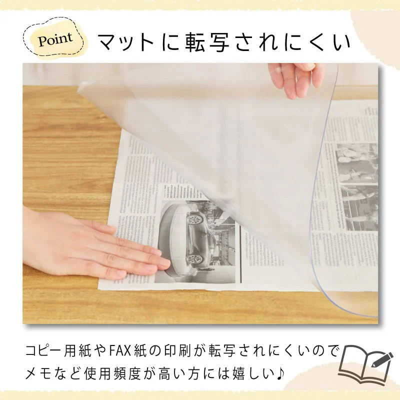 【クリア　40×60cm】デスクマット PVCクリアマット 透明 クリア 40×60  48×85 60×120 撥水 拭ける 傷防止 透明マット 抗菌 防カビ フリーカット 机 デスク 防臭 厚さ1.5mm 保護 テーブルマット ソフトタイプ 防水 パソコン デスクシート 学習机 勉強机 防汚