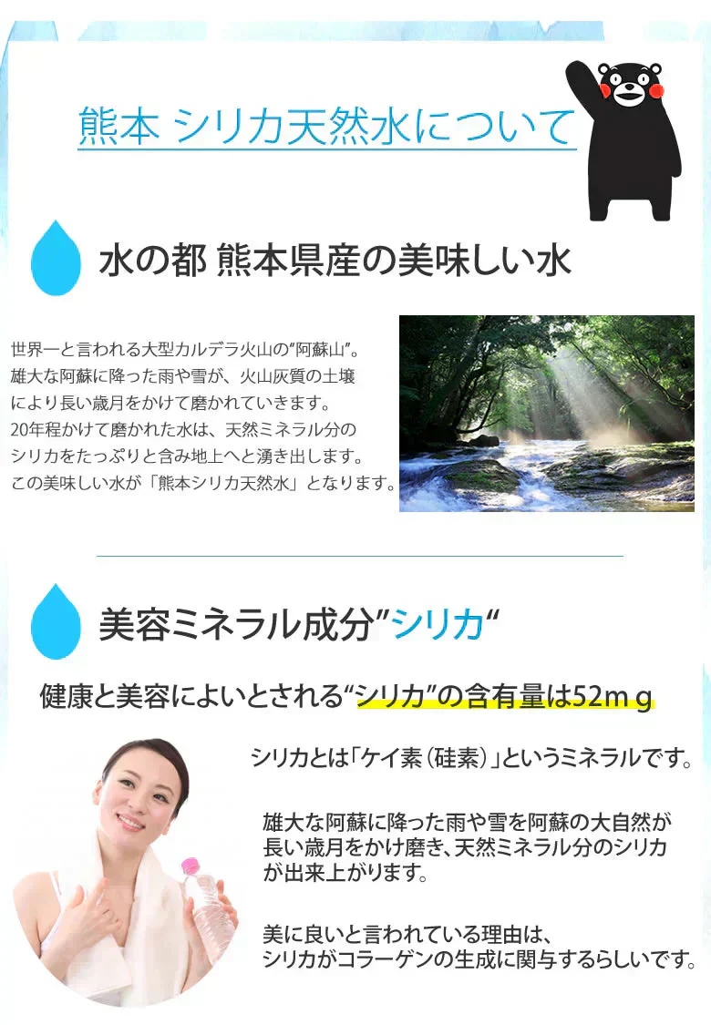 シリカ水 ミネラルウォーター 送料無料 阿蘇外輪山天然優水 熊本シリカ天然水 2L×10本 20L シリカ 水 ミネラルウォーター 美容 健康