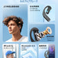 【携帯2台同時接続】ワイヤレスイヤホン 片耳 bluetooth5.5 左右耳兼用 180度回転 耳掛け式 ブルートゥースイヤホン 耳を塞がない オープン式 快適 iPhone/Android適用 ハンズフリー s134D(ホワイト)