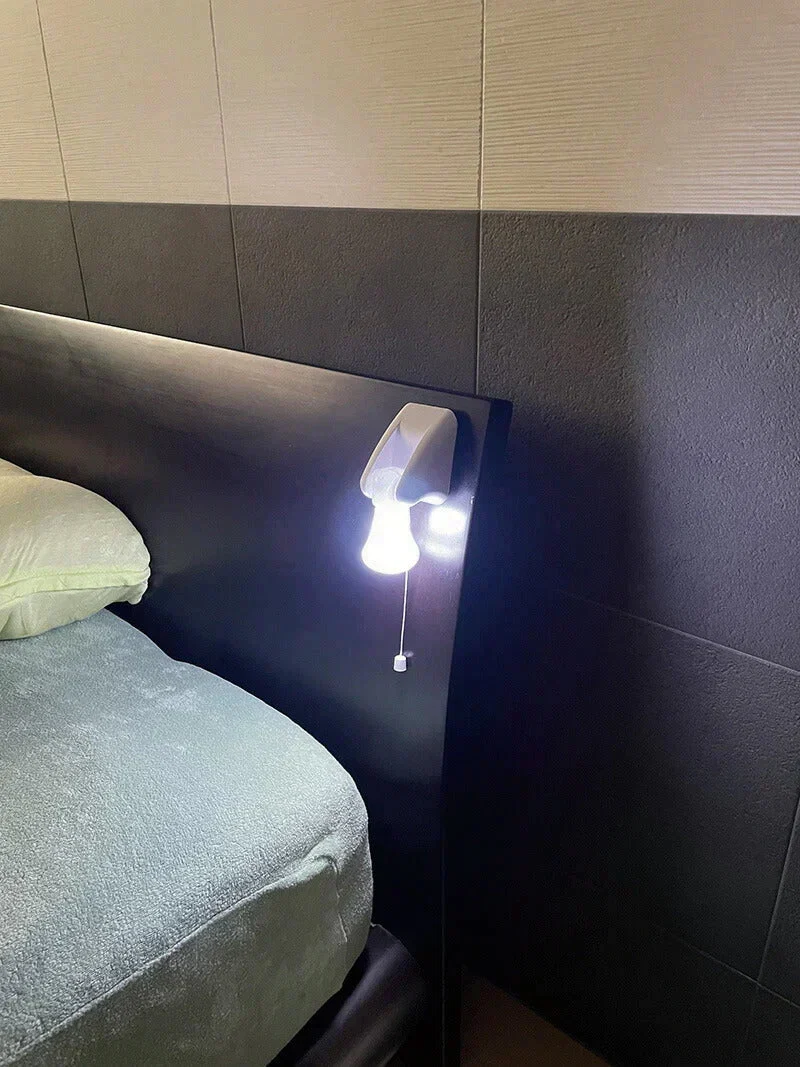 【2個組】停電時でも付く ライト LED 照明 電池式 単四電池3本 明るい  電気 クローゼット取り付け可 ベッド取り付け 隙間 スペース 電池式ひも引きライト
