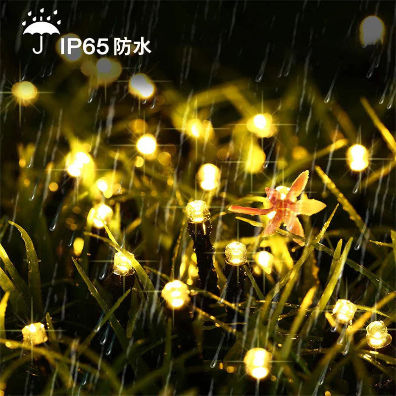 イルミネーション カラフル 屋外用 100球 12m ソーラー充電式 LEDイルミネーション クリスマス 防雨 庭 公園 店舗 道路 誕生日 結婚記念日パーティー led電飾 カラフル