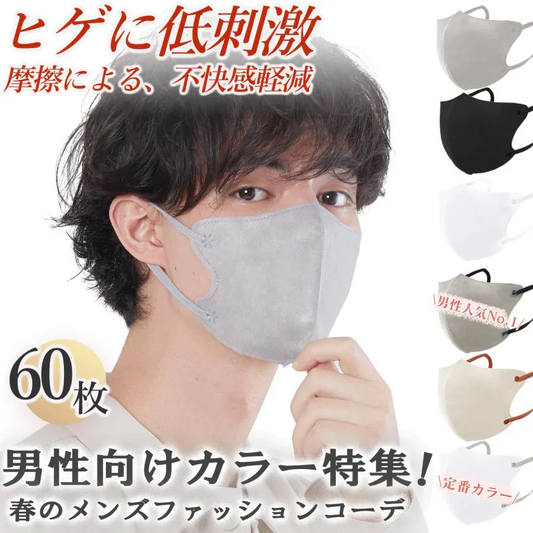 ＼最終値下げ60枚／　ブラックマスク　3dマスク cicibella 男性人気カラー優選 通気性改良 マスク 3d 小顔マスク シシベラ メンズマスク 　不織布 男性用 女性用 使い捨てマスク 花粉 血色マスク 小顔マスク 大容量マスク 立体マスク バイカラー 男性人気 口元の空間確保