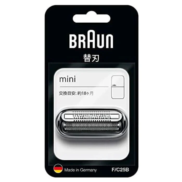 ブラウン【替え刃： F/C25B （M-1000 用）】ブラック シェーバー ミニ 交換用替刃 BRAUN mini 家電