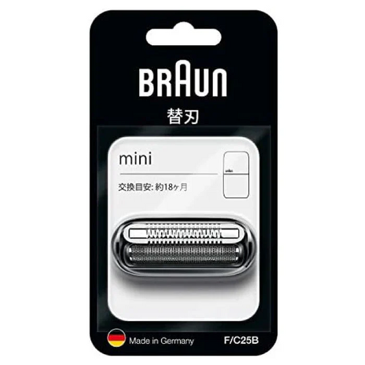 ブラウン【替え刃： F/C25B （M-1000 用）】ブラック シェーバー ミニ 交換用替刃 BRAUN mini 家電