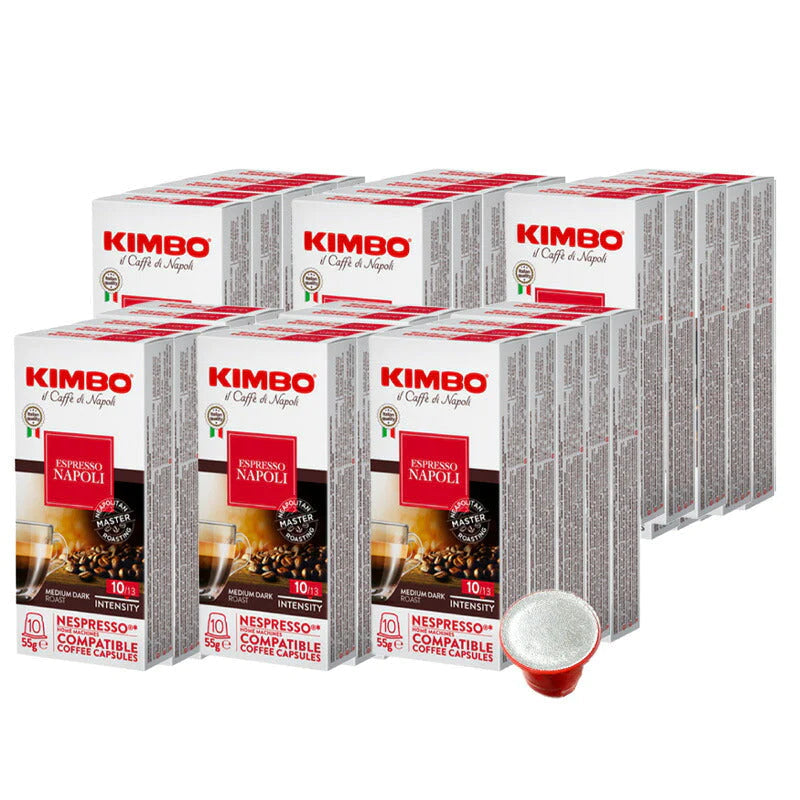 KIMBO キンボ イタリア産 ネスプレッソ 互換 カプセルコーヒー ナポリ×30箱（300カプセル）【2?3営業日以内に出荷】[送料無料] コーヒー イタリア 珈琲 コーヒー豆 ホットコーヒー アイスコーヒー NESPRESSO ブラックコーヒー 無糖